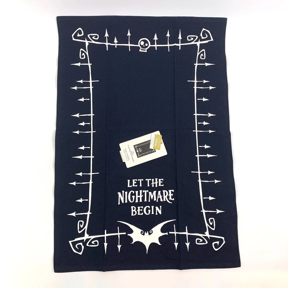 Hallmark Disney Nightmare Before Christmas NBC Tea Towel Let the Nightmare Begin
